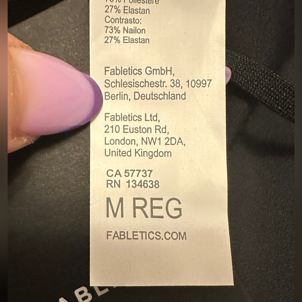 NWT Fabletics Anywhere Motion365+ Piped HW Run Legging - Picture 6 of 6